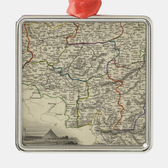 Belgien 3 julgransprydnad metall (Framsidan)