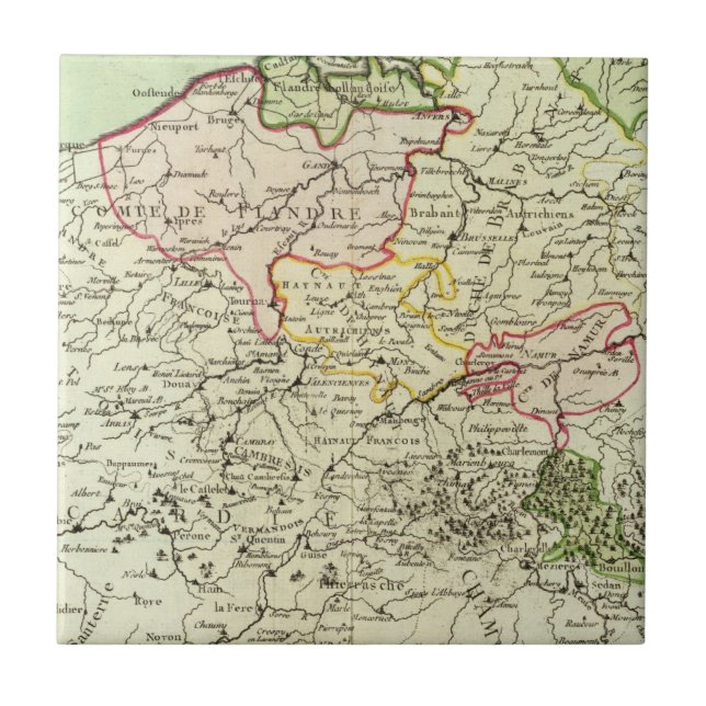 Belgien 3 kakelplatta (Framsidan)