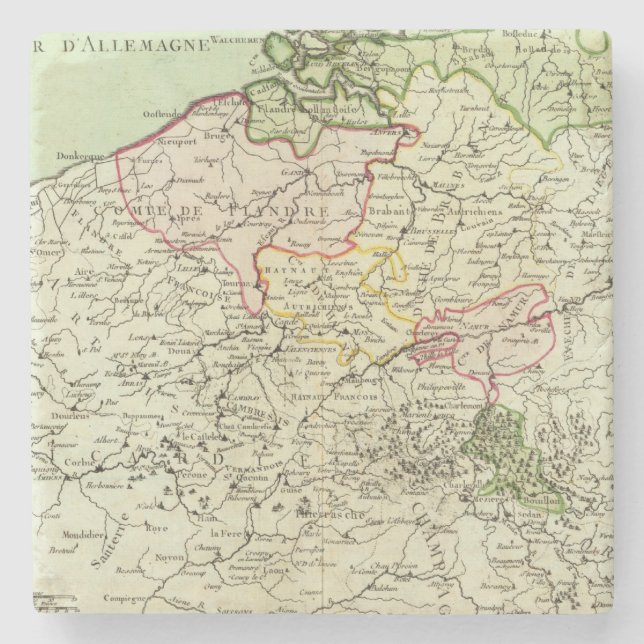 Belgien 3 underlägg sten (Framsidan)