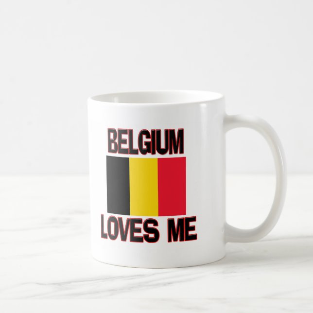 Belgien älskar mig kaffemugg (Höger)