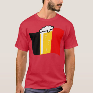 Belgien Beer Flagga Nation of Beer Beerland 4C T Shirt