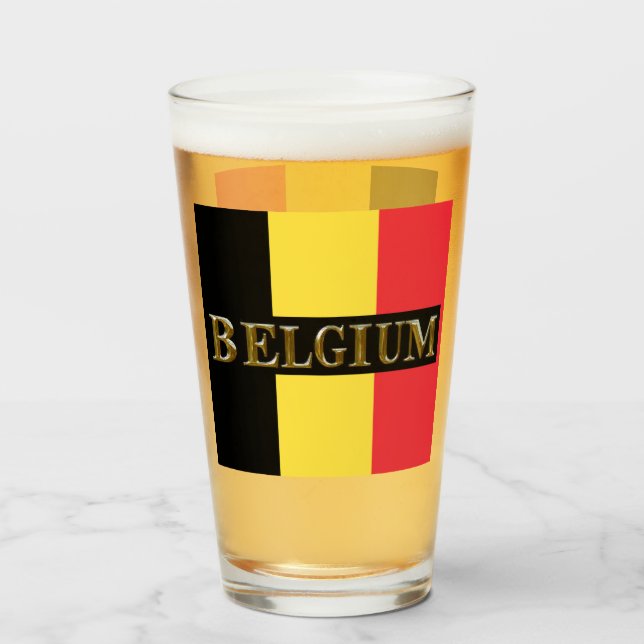 BELGIEN BEER GLASS GLASKOPP (Framsida fylld)