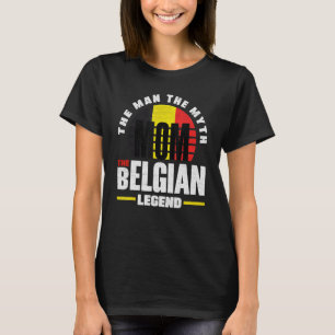 Belgien Belgien Flagga Mor T Shirt
