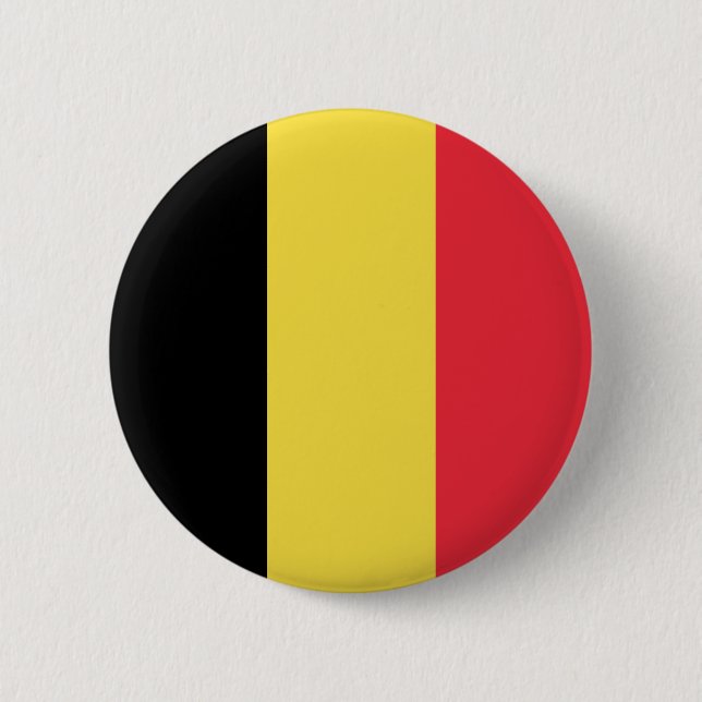 Belgien - Belgiska Flagga Knapp (Framsida)
