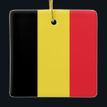 Belgien (belgiskt Flagga) Julgransprydnad Keramik<br><div class="desc">Anpassade World Flagga Products ( i världen) - Lägg gärna till din egen text.</div>