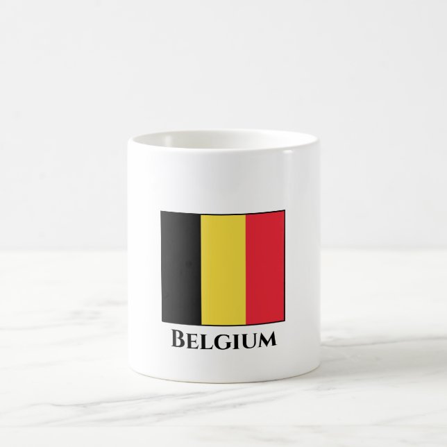 Belgien (belgiskt Flagga) Kaffemugg (Center)