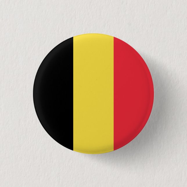 Belgien (belgiskt Flagga) Knapp (Framsida)