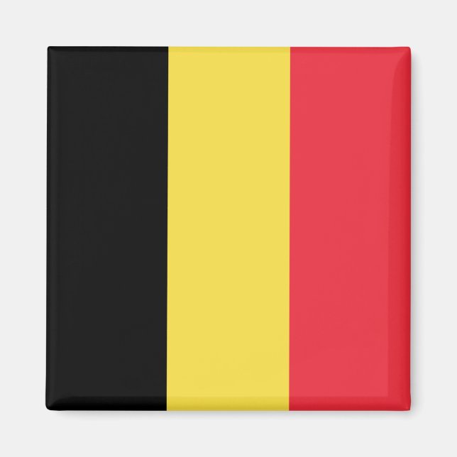 Belgien (belgiskt Flagga) Magnet (Framsidan)