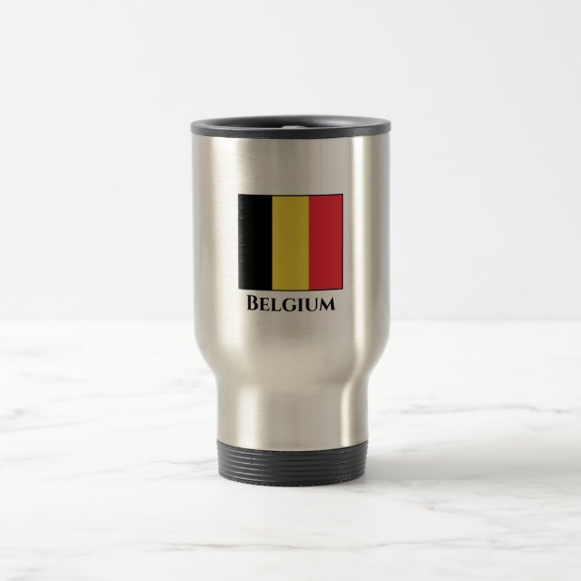 Belgien (belgiskt Flagga) Resemugg (Center)