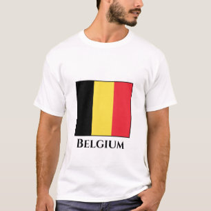 Belgien (belgiskt Flagga) T Shirt