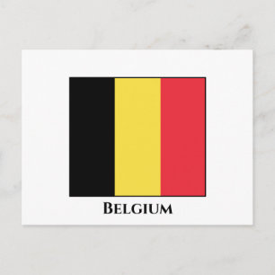 Belgien (belgiskt Flagga) Vykort