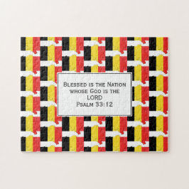 BELGIEN | Blad nation | FLAGGA BELGIEN Pussel