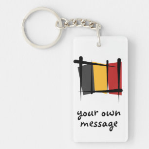 Belgien borstar flagga