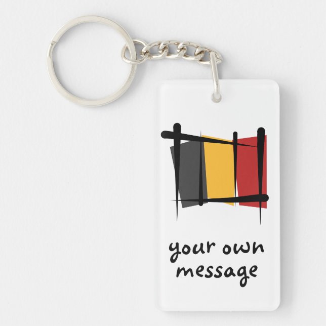 Belgien borstar flagga (Framsidan)