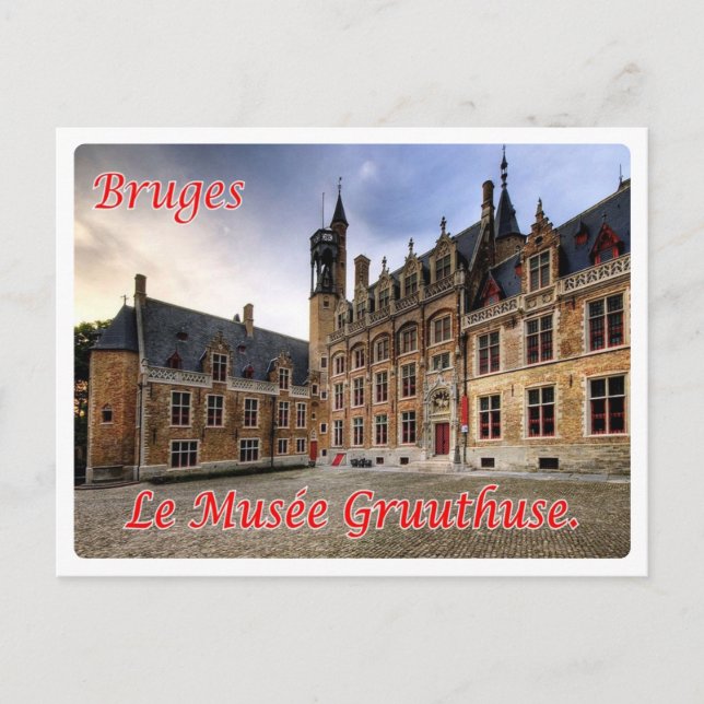 Belgien - Bruges - Le musée Gruuthuse - Vykort (Framsida)