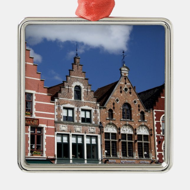 Belgien, Brugge (alias Brug eller Brygge). UNESCO  Julgransprydnad Metall (Framsidan)