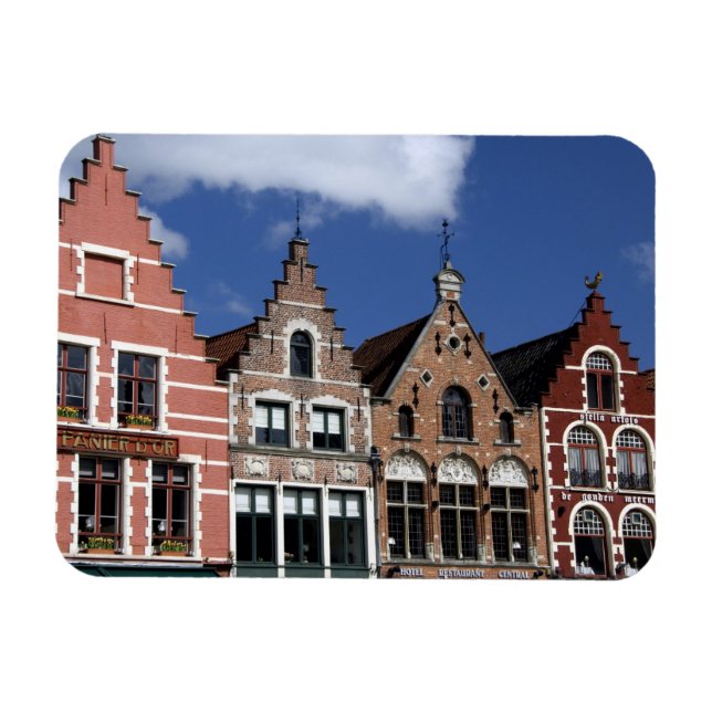 Belgien, Brugge (även känd som Brug eller Bruge).  Magnet (Horisontell)