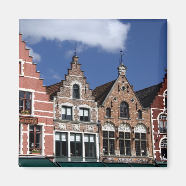 Belgien, Brugge (även känd som Brug eller Bruge).  Magnet (Framsidan)