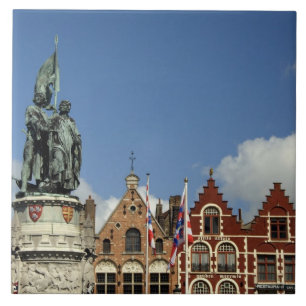 Belgien, Brygge (även känd som Brug eller Bruge).  Kakelplatta