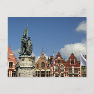 Belgien, Brygge (även känd som Brug eller Bruge).  Vykort