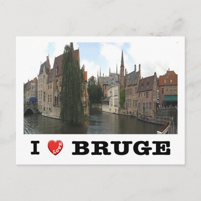 Belgien - Brygge - I Kärlek - Vykort (Framsida)