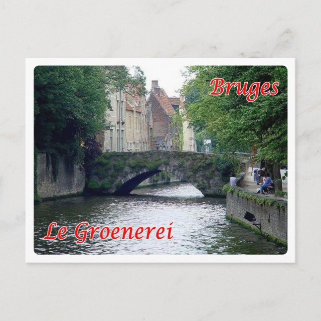 Belgien - Brygge - Le Groenerei - Vykort (Framsida)