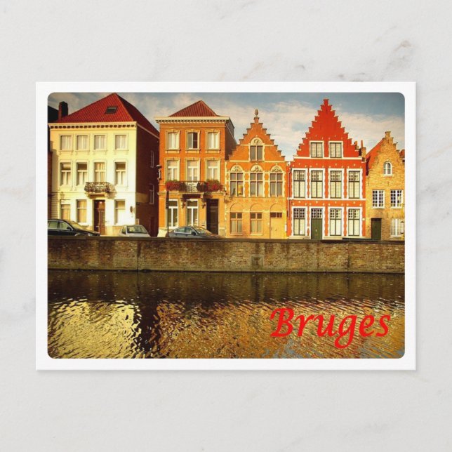 Belgien - Brygge - Le Maisons - Vykort (Framsida)