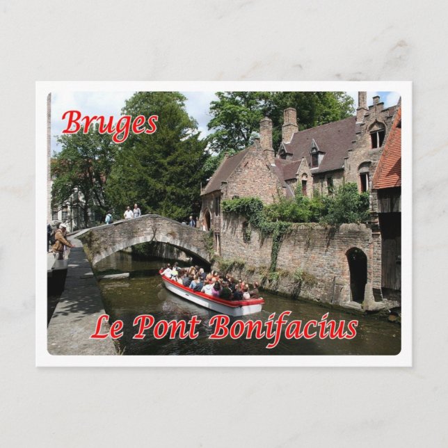 Belgien - Brygge - Le Pont Bonifacius - Vykort (Framsida)