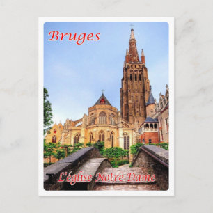 Belgien - Brygge - L'Eglise Notre Dame - Vykort
