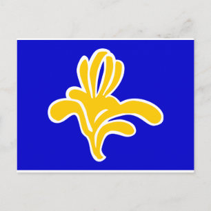 Belgien Bryssel Flagga Vykort