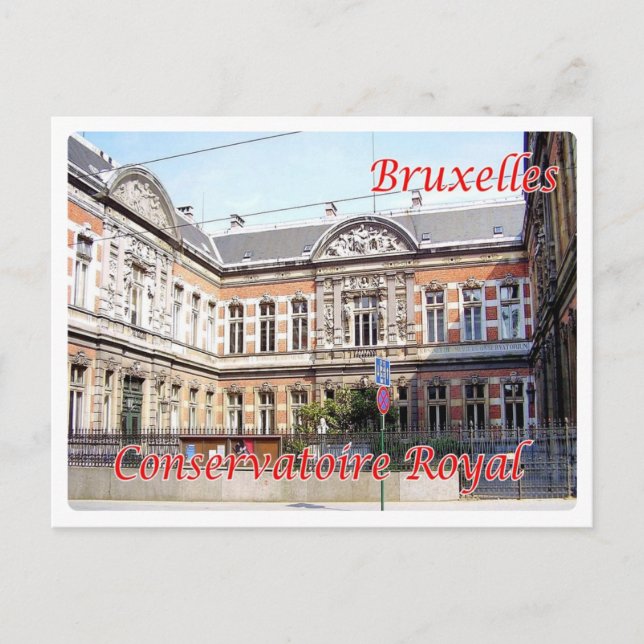 Belgien - Bryssel - Konservatorium Vykort (Framsida)