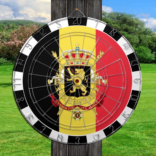 Belgien Dartboard och belgiska Flagga/speltavla Darttavla (Skapare uppladdad)