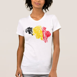 Belgien Distress Shirt T Shirt
