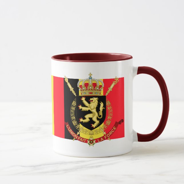 Belgien emblem mugg (Höger)