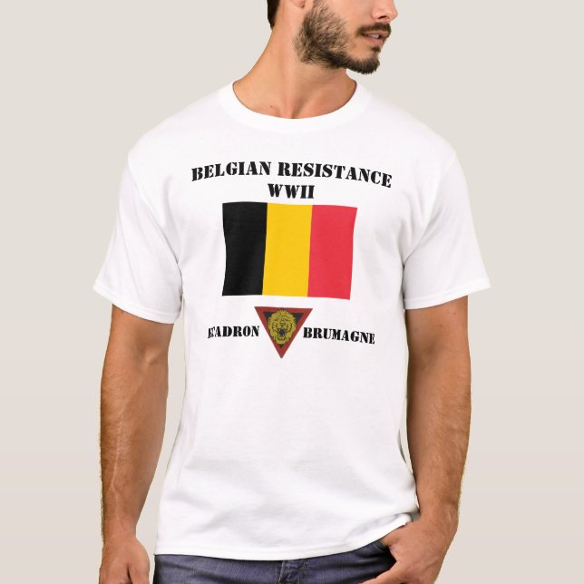 Belgien Escadron Brumagne T Shirt (Framsida)