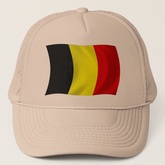 Belgien Flagg Hatt Truckerkeps (Framsida)