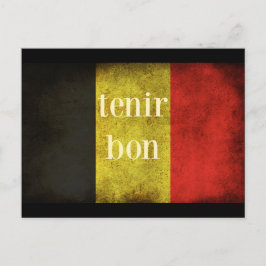 Belgien Flagga 2016 Hyllning Vykort