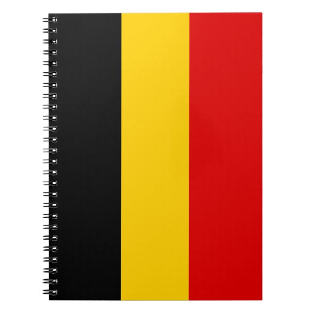 Belgien flagga anteckningsbok (Framsidan)