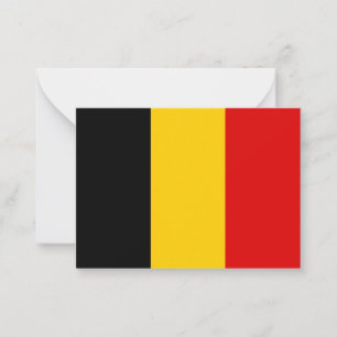 Belgien flagga anteckningskort