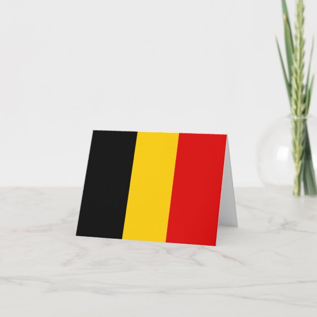 Belgien flagga anteckningskort (Framsida)