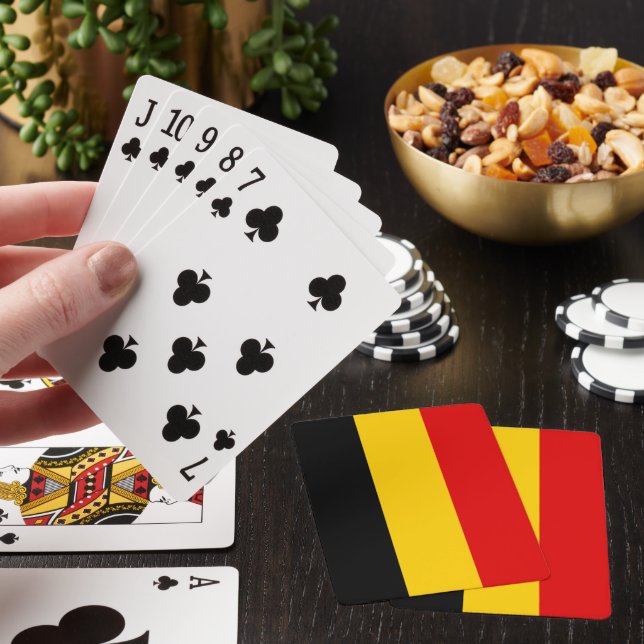 Belgien flagga casinokort (På plats)