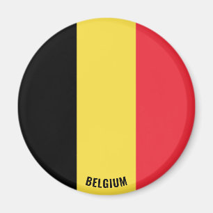 Belgien Flagga Charming Patriotic Magnet