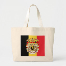 Belgien Flagga & COA Jumbo Tygkasse