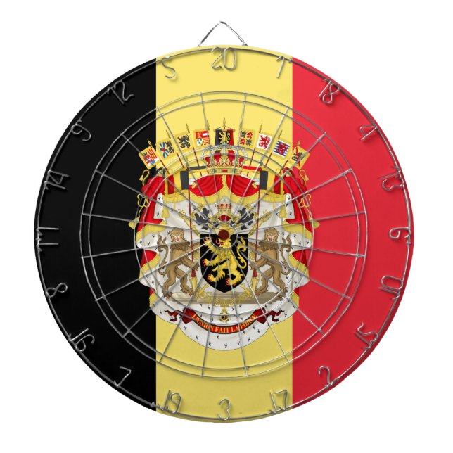 Belgien Flagga & COA Piltavla (Framsidan)