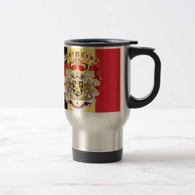 Belgien Flagga & COA Resemugg (Höger)