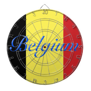 Belgien flagga darttavla