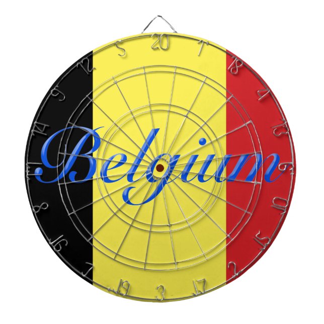 Belgien flagga darttavla (Framsidan)