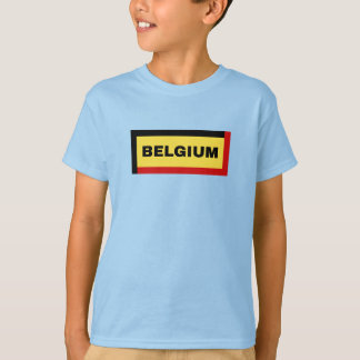 Belgien Flagga Färg T Shirt