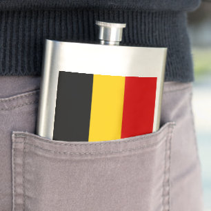 Belgien flagga fickplunta