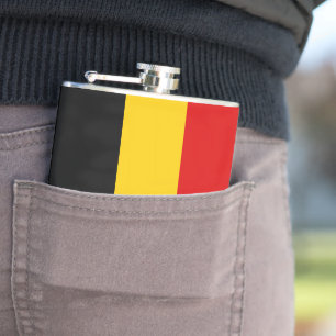 Belgien flagga fickplunta